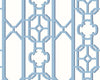 Joanna Fret Blue Jay SCWP88582D0011 by Scalamandre Designer Wallpaper