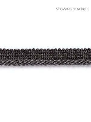 <p>Millstone Twisted Cord Charcoal SCC3040012 by Scalamandre Trim</p><p><strong>Required Minimum Quantity Purchase: Fabrics by the yard 1 YARD MINIMUM </p><p>Book: HAMPTONS TRIMMINGS</p><p>Content: 90% VISCOSE 10% ACRYLIC</p><p>Origin: ITALY</p><p>Performance: LIGHT DUTY</p><p>Repeat: Horizontal: and Vertical: </p><p>Width: 0.19</p>