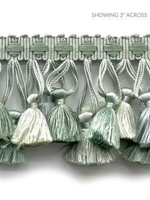 Moulin Mints SCFT13320012 by Scalamandre Designer Trim 100% SILK CHINA LIGHT DUTY Horizontal: and Vertical: 2.5 - Swanky Fabrics -
