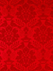 Scalamandre Fabric Love Bird Ruby