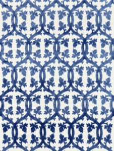 Scalamandre Fabric Falk Manor House Lapis
