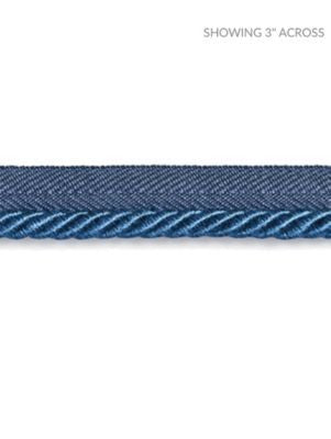 <p>Boulevard Cord Federal Blue SCC3140019 by Scalamandre Trim</p><p><strong>Required Minimum Quantity Purchase: Fabrics by the yard 1 YARD MINIMUM </p><p>Book: NOVANTA PASSEMENTERIE</p><p>Content: 15% POLYESTER 1% ACRYLIC, 48% COTTON 19% RAYON 17% FIBRANNE</p><p>Origin: CHINA</p><p>Performance: LIGHT DUTY</p><p>Repeat: Horizontal: 0" and Vertical: 0"</p><p>Width: 0.25</p>
