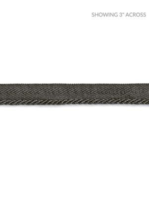 <p>Avenue Cord Coal SCC3150022 by Scalamandre Trim</p><p><strong>Required Minimum Quantity Purchase: Fabrics by the yard 1 YARD MINIMUM </p><p>Book: NOVANTA PASSEMENTERIE</p><p>Content: 16% FIBRANNE 2% ACRYLIC, 38% POLYESTER 26% COTTON 18% RAYON</p><p>Origin: CHINA</p><p>Performance: LIGHT DUTY</p><p>Repeat: Horizontal: 0" and Vertical: 0"</p><p>Width: 0.13</p>