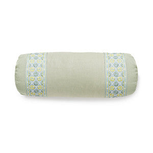 Toscana/Hansel Tape Bolster/Sea Mist / Summer Breeze Sc 0044Btoscpill by The House of Scalamandre
 Pillow