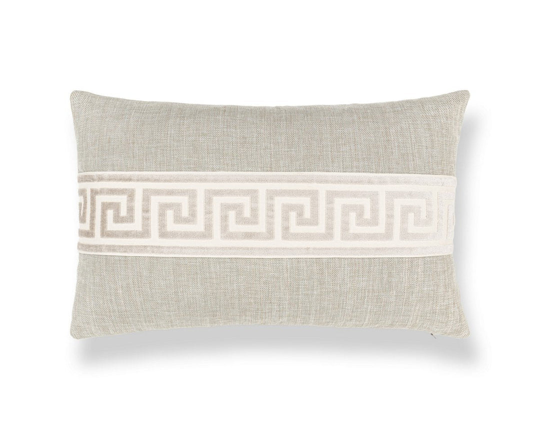 Greek Key Pillow 22 X 14 - Sag Harbor SCLBDTT32792032 by Scalamandre Designer Pillow