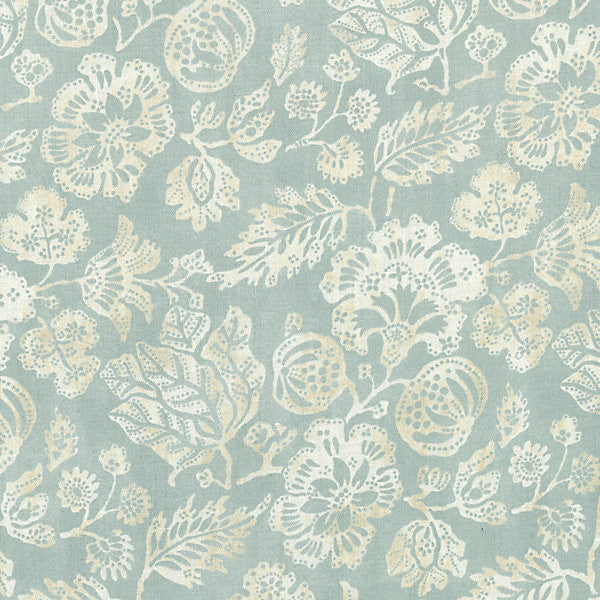 Calais Linen Print/Sky 16607-001 by Scalamandre Fabric LA BOHEME 100% LINEN ITALY LIGHT DUTY Horizontal: 31" and Vertical: 17.875" 53.5" - Fabric Carolina -