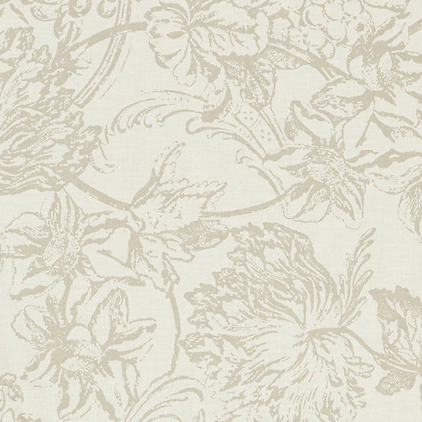 Alma Silhouette Print/Balsa 16614-001 by Scalamandre Fabric SCALAMANDRE WAREHOUSE 100% COTTON ITALY MEDIUM DUTY Horizontal: 37" and Vertical: 53" 58" - Fabric Carolina -