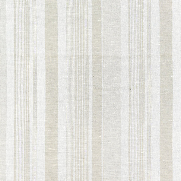 Montauk Stripe Sheer/Linen 27046-001 by Scalamandre Fabric SCALAMANDRE WAREHOUSE 40% LINEN 40% VISCOSE 20% WOOL ITALY LIGHT DUTY Horizontal: and Vertical: 13" 124" - Fabric Carolina -