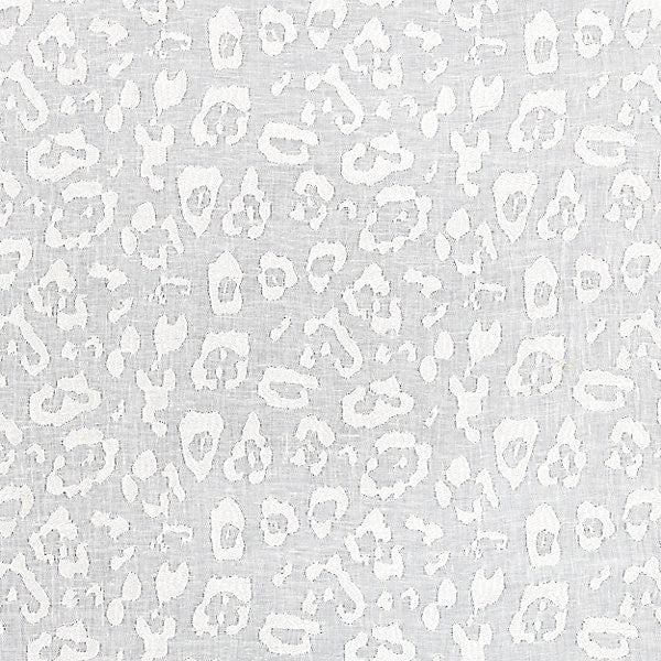 Leopard Linen Sheer/Ivory 27054-001 by Scalamandre Fabric ATMOSPHERE SHEERS 65% LINEN 35% VISCOSE INDIA LIGHT DUTY Horizontal: 7.5" and Vertical: 9.875" 49" - Fabric Carolina -