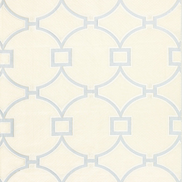 Circle Fret/Cloud 27072-001 by Scalamandre Fabric JARDIN 50% VISCOSE 30% LINEN 20% POLYESTER INDIA MEDIUM DUTY Horizontal: 11" and Vertical: 9.375" 54" - Fabric Carolina -