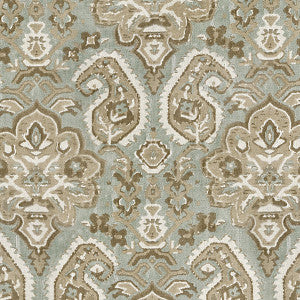 Oushak Linen Velvet/Aquamarine Sc 000127171 by Scalamandre
 Fabric