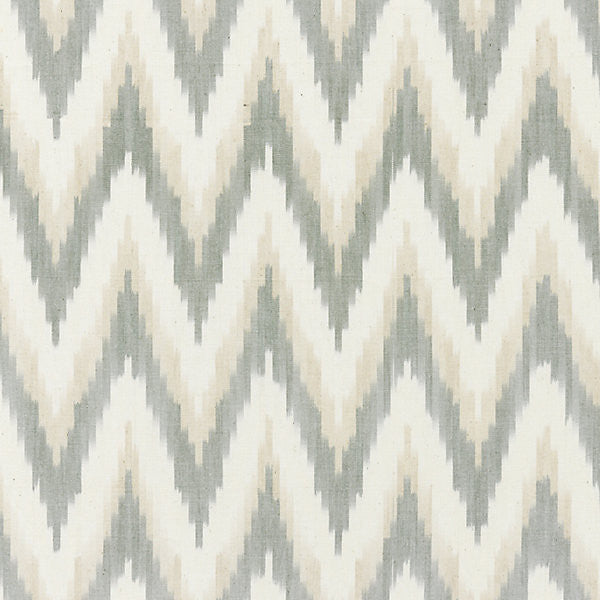 Adras Ikat Weave/Mineral 27185-001 by Scalamandre Fabric LA BOHEME 100% COTTON INDIA LIGHT DUTY Horizontal: 5.125" and Vertical: 5.375" 53" - Fabric Carolina -