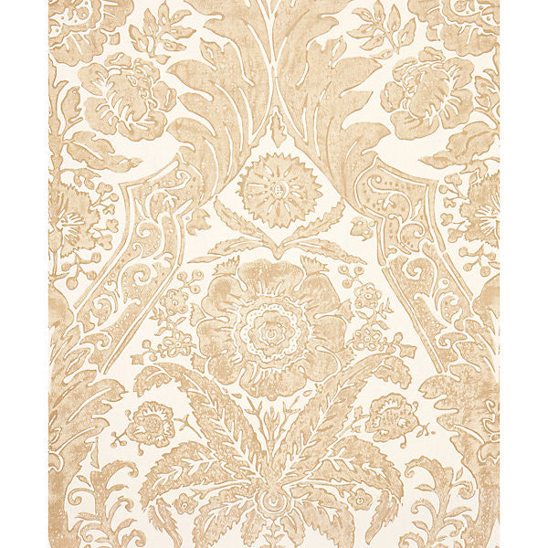 Luciana Damask Print/Sand by Scalamandre Wallpaper Scalamandre Wallpaper Luciana Damask Print/SandWallpaper UNITED KINGDOM </p><p>Repeat: H: 43.75", V: 27" 56" - Fabric Carolina -