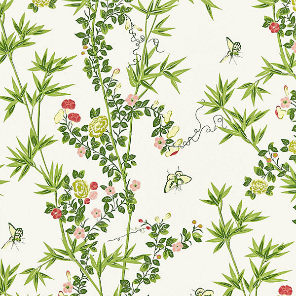 Jardin De Chine/Spring WP88375-001 by Scalamandre Wallpaper SCALAMANDRE WAREHOUSE UNITED KINGDOM Horizontal: 46" and Vertical: 27" 54" - Fabric Carolina -