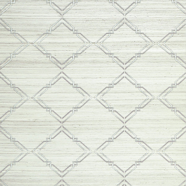 Monroe Embroidered Grasscloth Glacier by Scalamandre
 Wallcovering Scalamandre
 Wallcovering Monroe Embroidered Grasscloth GlacierWallcovering INDIA </p><p>Repeat: H: 7.87", V: 9" 27" - Fabric Carolina -