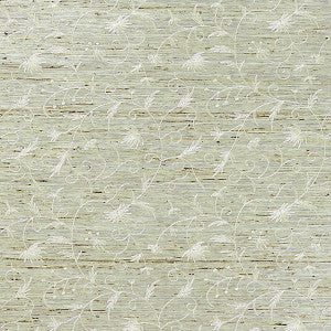 Olivia Embroidered Grasscloth/Winter Wheat Sc 0001Wp88384 by Scalamandre
 Wallpaper