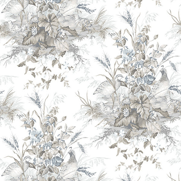 Edwin'S Covey/Grisaille WP88434-001 by Scalamandre Wallpaper UNITED KINGDOM Horizontal: 24" and Vertical: 27" 54" - Fabric Carolina -