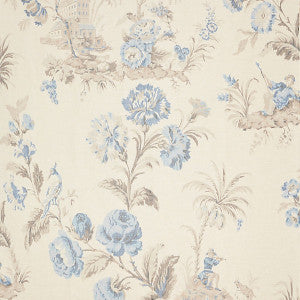 Somerset Silk Warp Print/Porcelain Sc 000216585 by Scalamandre
 Fabric