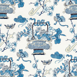 Shanghai Blossoms/China Blue Sc 000216591 by Scalamandre
 Fabric