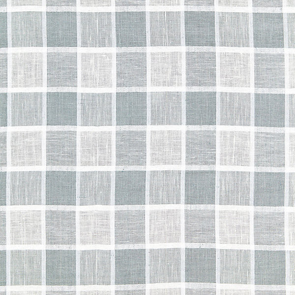 Wainscott Check Sheer/Haze 27043-002 by Scalamandre Fabric ATMOSPHERE SHEERS 90% LINEN 10% VISCOSE INDIA LIGHT DUTY Horizontal: 4" and Vertical: 3.625" 54" - Fabric Carolina -