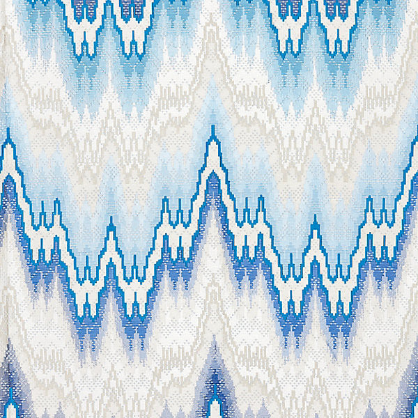 Bargello/Cerulean 27070-002 by Scalamandre Fabric SPRING 2016 STOCKED AT 70% COTTON;30% VISCOSE INDIA HEAVY DUTY Horizontal: 34.625" and Vertical: 13.375" 54" - Fabric Carolina -