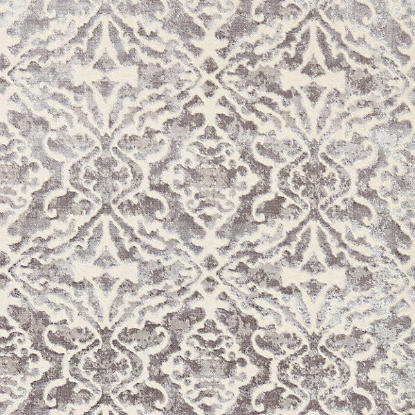 Palazzo Velvet/Nickel 27084-002 by Scalamandre Fabric FALL 2016 STOCKED AT 49% VISCOSE;38% COTTON;13% METALLIC INDIA HEAVY DUTY Horizontal: 12.875" and Vertical: 13.75" 54" - Fabric Carolina -