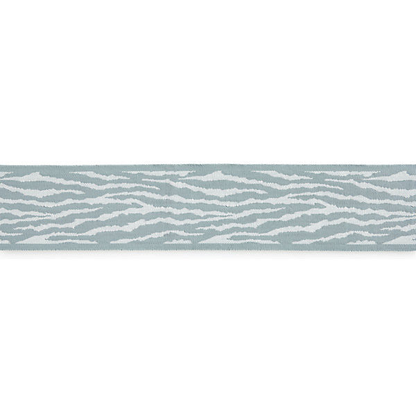 Tiger Tape/Sky by Scalamandre Trim Scalamandre Trim Tiger Tape/SkyTrim ISOLA INDOOR / OUTDOOR 100% POLYOLEFIN UNITED KINGDOM </p><p>Repeat: H: 6.25", V: 3" - Fabric Carolina -