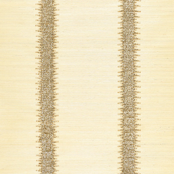 Veronica Beaded Grasscloth/Burnished Gold by Scalamandre Wallpaper Scalamandre Wallpaper Veronica Beaded Grasscloth/Burnished GoldWallpaper INDIA </p><p>Repeat: H: , V: 36" 36" - Fabric Carolina -