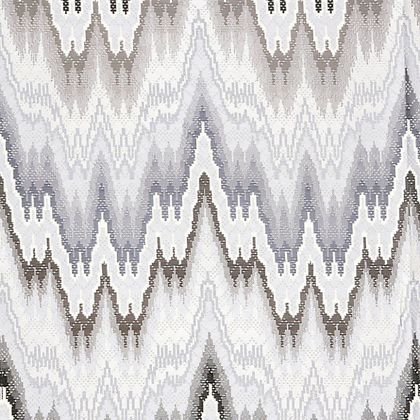 Bargello/Graphite 27070-003 by Scalamandre Fabric JARDIN 70% COTTON 30% VISCOSE INDIA HEAVY DUTY Horizontal: 34.625" and Vertical: 13.375" 54" - Fabric Carolina -