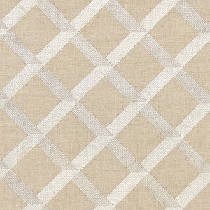 Lattice Embroidery Flax by Scalamandre
 Fabric