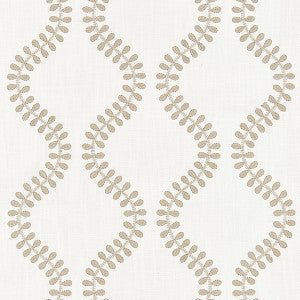 Foglia Embroidery/French Grey Sc 000327127 by Scalamandre
 Fabric