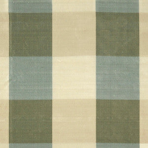 Woodland Check Blue, Sage, Cream & Tan by Scalamandre
 Fabric