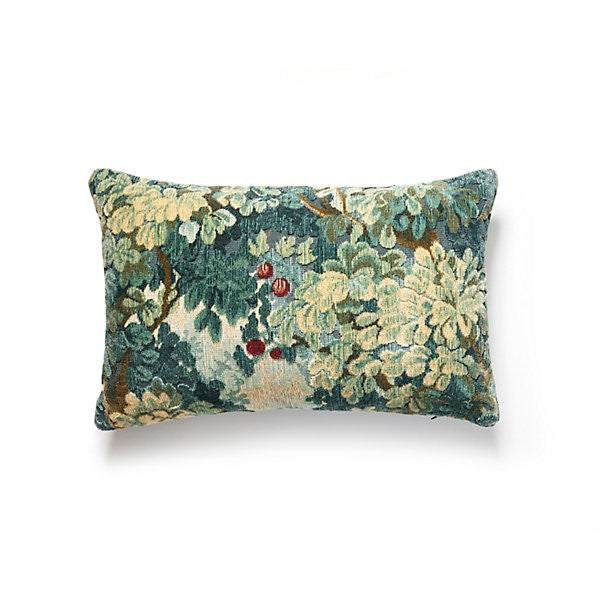 Marly Lumbar Pillow/Blues by Scalamandre Pillow Scalamandre Pillow Marly Lumbar Pillow/BluesPillow 72% LINEN 18% COTTON|10% VISCOSE USA </p><p>Repeat: H: , V: - Fabric Carolina -
