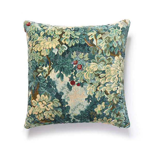 Marly Pillow/Blues by Scalamandre Pillow Scalamandre Pillow Marly Pillow/BluesPillow 72% LINEN 18% COTTON 10% VISCOSE USA </p><p>Repeat: H: , V: - Fabric Carolina -