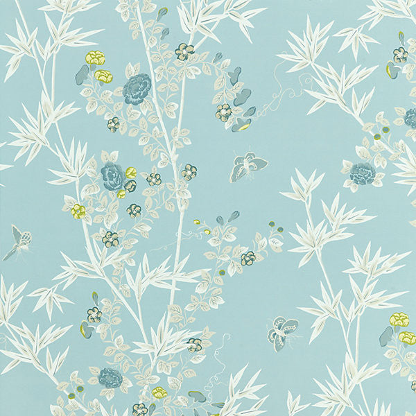 Jardin De Chine/Ciel by Scalamandre Wallpaper Scalamandre Wallpaper Jardin De Chine/CielWallpaper UNITED KINGDOM </p><p>Repeat: H: 46", V: 27" 54" - Fabric Carolina -