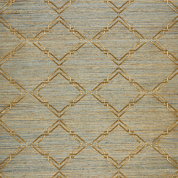 Monroe Embroidered Grasscloth Bronze by Scalamandre
 Wallcovering Scalamandre
 Wallcovering Monroe Embroidered Grasscloth BronzeWallcovering INDIA </p><p>Repeat: H: 7.87", V: 9" 27" - Fabric Carolina -