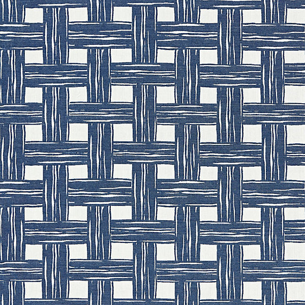 Bamboo Lattice/Denim 27059-004 by Scalamandre Fabric SCALAMANDRE WAREHOUSE 100% SOLUTION DYED ACRYLIC MEXICO MEDIUM DUTY Horizontal: 11.875" and Vertical: 13.75" 54" - Fabric Carolina -