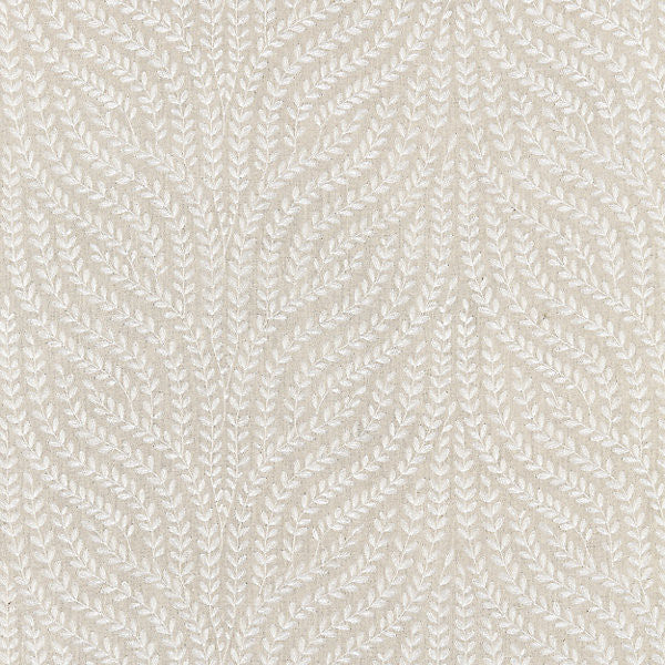 Willow Vine Embroidery/Flax 27125-004 by Scalamandre Fabric BOTANICA 80% LINEN 20% VISCOSE INDIA LIGHT DUTY Horizontal: 15.75" and Vertical: 8" 52" - Fabric Carolina -