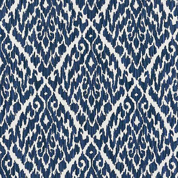 Lhasa Ikat Weave/Indigo 27169-004 by Scalamandre Fabric LA BOHEME 57% VISCOSE 23% COTTON 20% LINEN ITALY MEDIUM DUTY Horizontal: 17.875" and Vertical: 13.75" 54" - Fabric Carolina -
