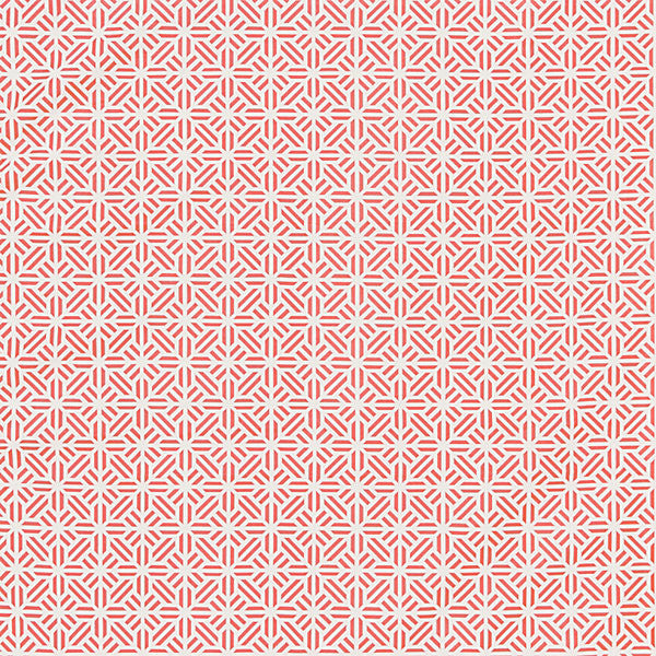 Tile Weave/Coral 27213-004 by Scalamandre Fabric SCALAMANDRE WAREHOUSE 70% COTTON 30% VISCOSE INDIA MEDIUM DUTY Horizontal: 3.5" and Vertical: 3.5" 55" - Fabric Carolina -