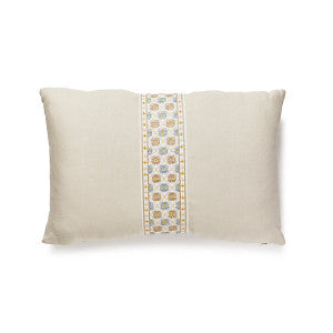 Toscana/Hansel Lumbar Pillow/Flax / Seaside Sc 0004Ltoscpill by The House of Scalamandre
 Pillow
