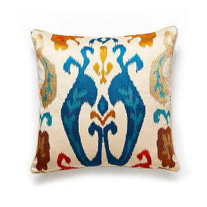Mandalay Ikat Embrdery Spice Market by Scalamandre
 Pillow