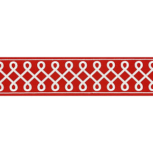 Soutache Embroidered Tape Coral by Scalamandre
 Trim