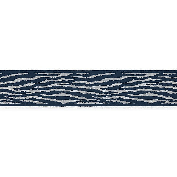 Tiger Tape/Indigo T3310-004 by Scalamandre Trim Trim STOCKED AT 100% POLYOLEFIN UNITED KINGDOM HEAVY DUTY Horizontal: 6.25" and Vertical: 3" - Fabric Carolina -