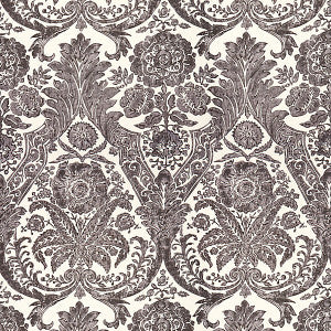 Luciana Damask Print/Graphite Sc 0004Wp88354 by Scalamandre
 Wallpaper