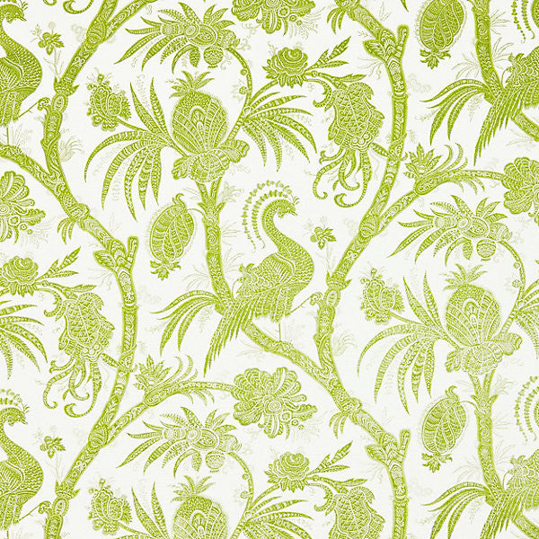 Balinese Peacock/Pear by Scalamandre Wallpaper Scalamandre Wallpaper Balinese Peacock/PearWallpaper USA </p><p>Repeat: H: 20", V: 27.5" 27.5" - Fabric Carolina -