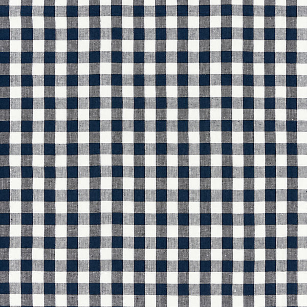 Swedish Linen Check/Indigo 27166-005 by Scalamandre Fabric NORDEN 100% LINEN INDIA LIGHT DUTY Horizontal: 7.25" and Vertical: 6" 54" - Fabric Carolina -