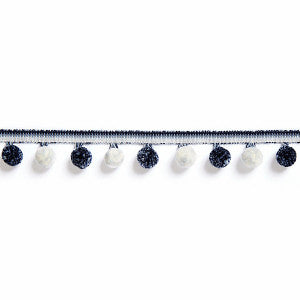 Osborne Pom Pom Fringe Indigo by Scalamandre
 Trim