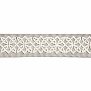 Celtic Embroidered Tape/Silver Grey Sc 0005T3282 by Scalamandre
 Trim