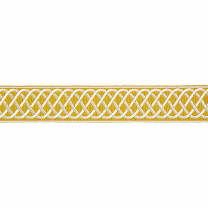 Helix Embroidered Tape Brass by Scalamandre
 Trim